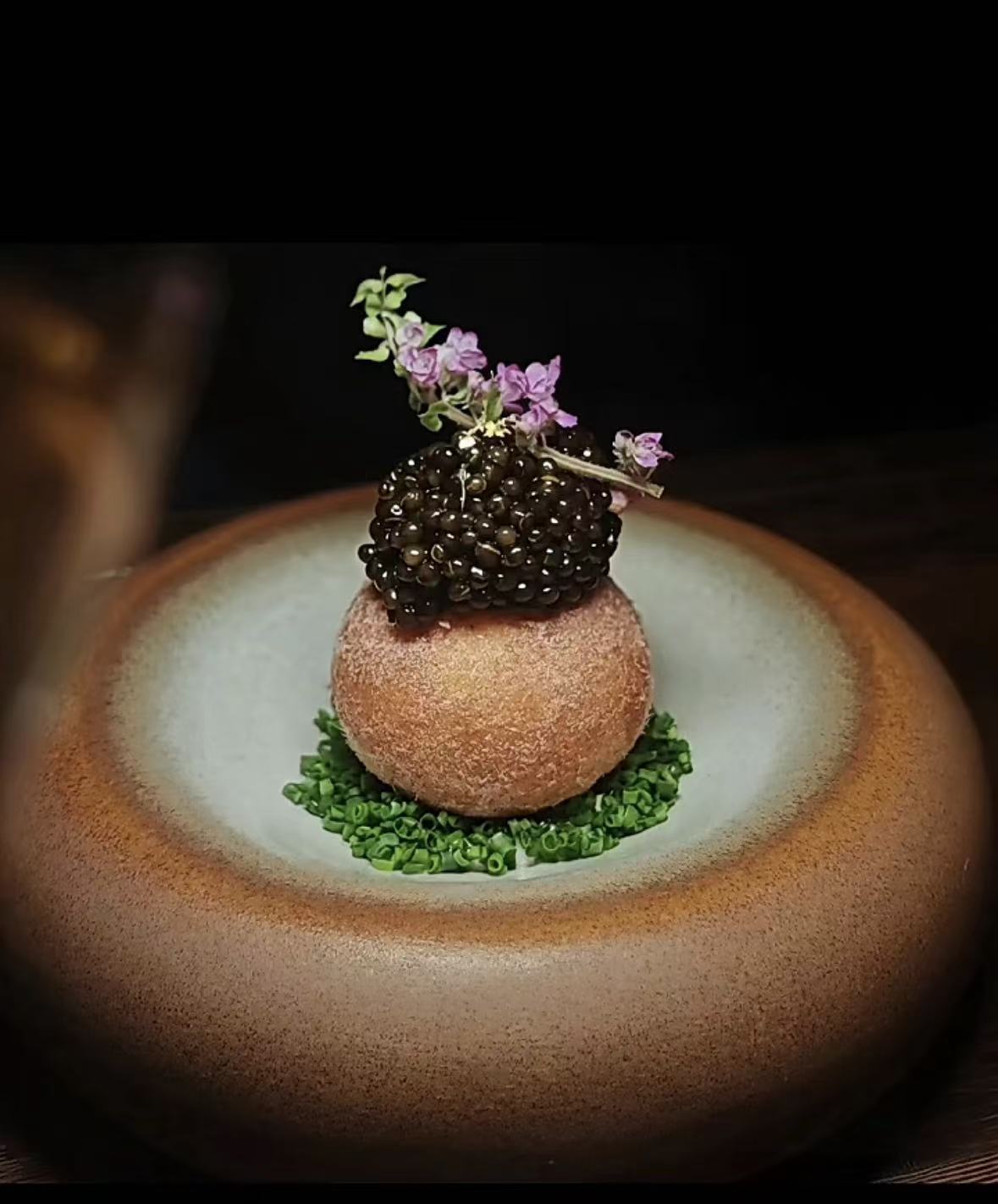 Caviar presentation at The ONE Caviar Bar in Yorkville